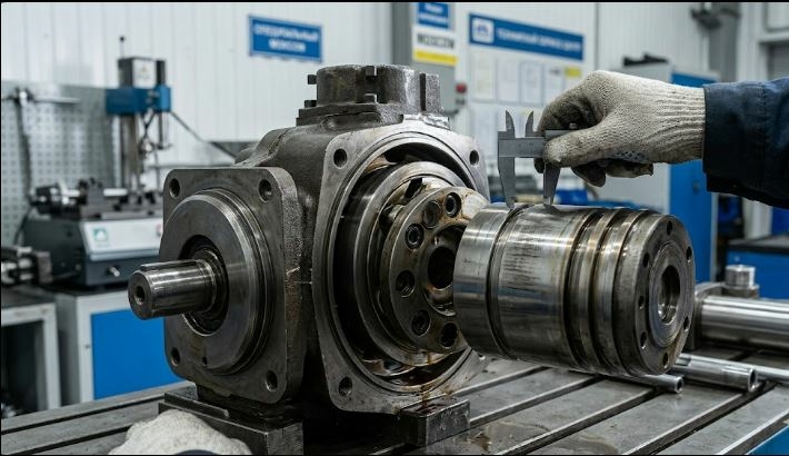 Ремонт аксиально-поршневого гидромотора Eaton