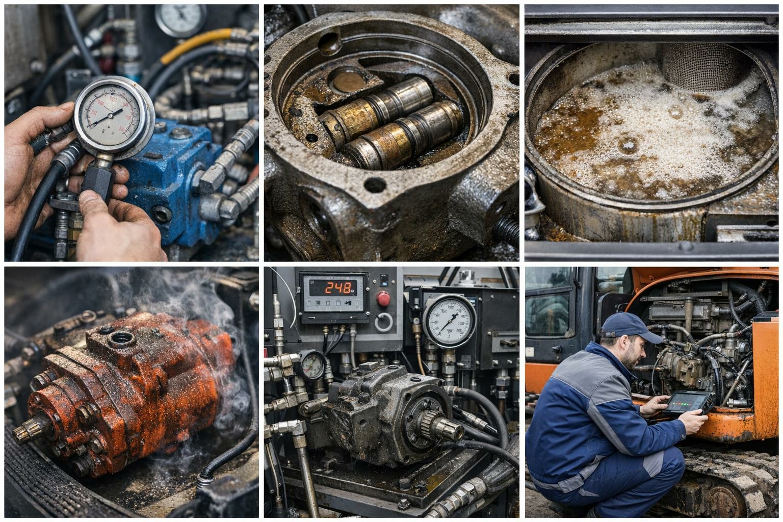 Гидронасос не держит давление под нагрузкой — причины, диагностика и ремонт