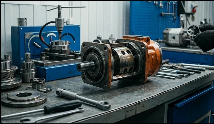 Ремонт гидромотора Hitachi для экскаваторов